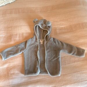 Plush Cat and Jack zip hoodie.